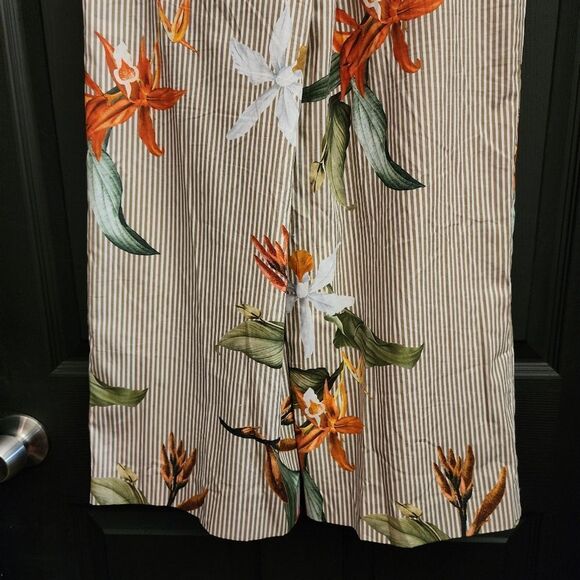 ZARA Floral and Striped Poplin Culottes - Picture 11 of 14